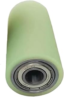 1 Pcs Furniture Wheel Diameter 50mm, Length 92mm, PU Polyurethane Roller, with Bearing, Soft Surface, Pipe Drive Rubber Wheel (Size : Hole 20mm)