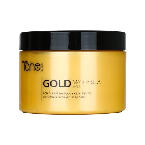 Tahe Botanic Gold Mascarilla Capilar Regeneradora con Queratina Pura y Oro Líquido (300 ml)