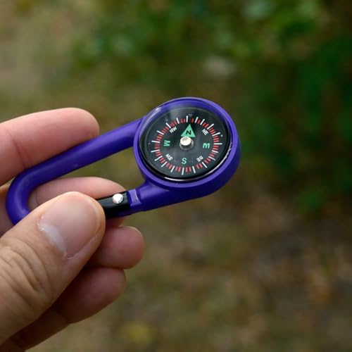 Brújula de gancho portátil para montañismo al aire libre