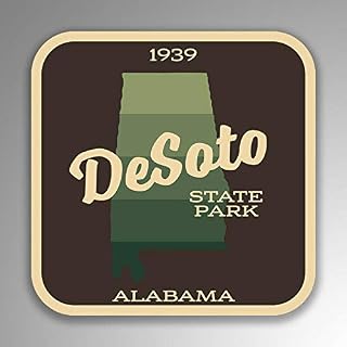 JB Print Magnet DeSoto State Park Explore Wanderlust Camping Hiking Vinyl Decal Sticker Car Waterproof Car Decal Magnetic Bumper Sticker 5"