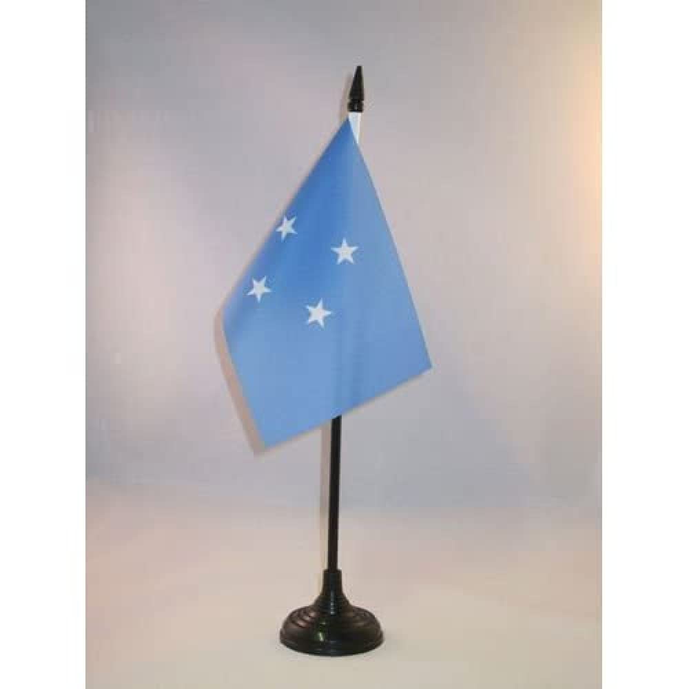 AZ FLAG, Micronesia Table Flag 4'' x 6'', Micronesian Office Mini Banner 100% Polyester 15 x 10 cm - Image 2