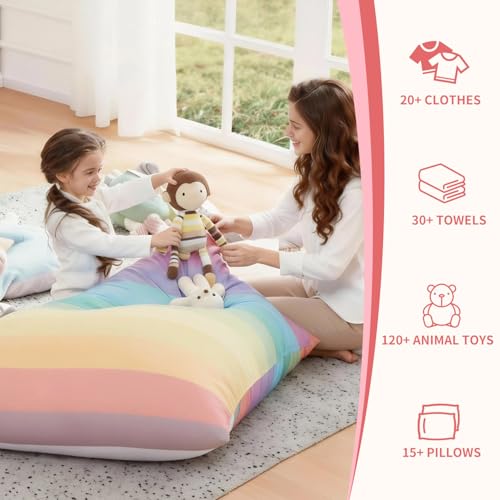 Nobildonna Sitzsack-Stuhlbezug für Kinder und Erwachsene, extra großer Sitzsack ohne Füllung,...