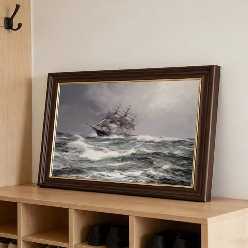 Cadre suspendu Devonshire Montague Dawson - Tableau de marine compact pour décorer vos murs - 3