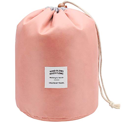 Preisvergleich Produktbild Mermaid Reise Kulturtasche Wasserdichte Kosmetiktasche+ Mini Beutel + Transparente PVC-Beutel Bürste, Amber-Orange