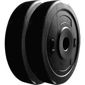 FitBox Sports Intruder Pack Of 2 (4kg – 20kg) Weight Plates for Home Gym Set, Barbells, Dumbbells & Strength Training