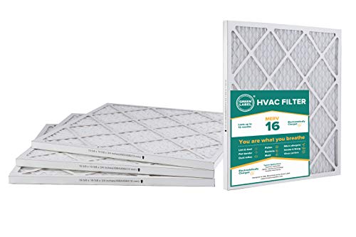 One-Day Sale: Up to 70% Off Green Label Brand 4 Pack HVAC Filters Fit Most AC FURNACE AIR SYSTEMS MERV 16 (20x20x1)