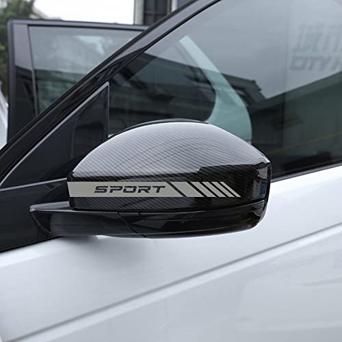 Autodomy Autocollants Stickers Rétroviseur de Voiture avec Rayures Design Stripes | 6 Unités de Largeurs Différentes pour Deco Tuning Voiture Design Sport...
