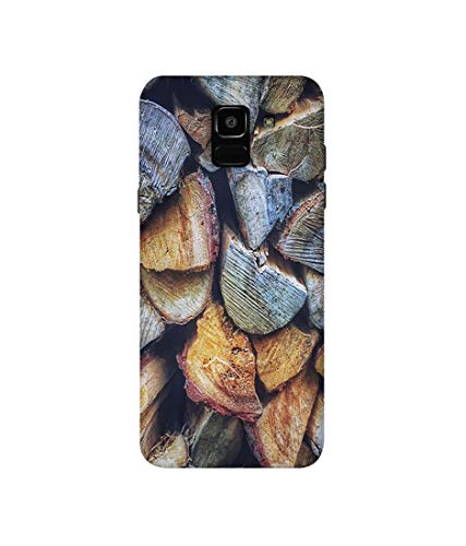 Image of Amazon Brand - Solimo Designer Wooden Blocks Texture 3D Printed Hard Back Case Mobile Cover for Samsung Galaxy J6