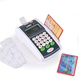 Ella Dream Payment Terminal Toys, Point of Sale Terminal with Light and Sound, Cash Register Toy with Credit Cards and Recipts, Pretend Play Toy for Children Age 3 and Up
