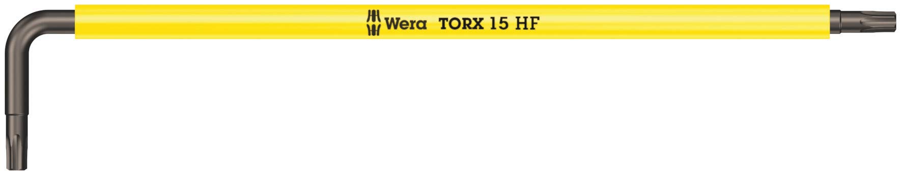 Wera Bright Yellow 05024474001 967 Sxl Torx Holding Function Laser Long L-Key, Tx 15 X 123 Mm