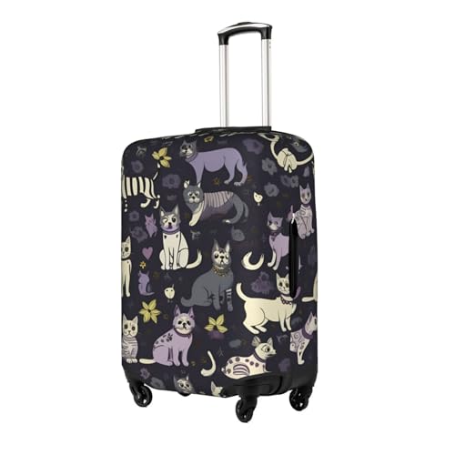 Goth Spooky Tsa Approved Luggage Cover For 18-32 Inch Suitcases Scratch-Resistant Stretch Luggage Cover2