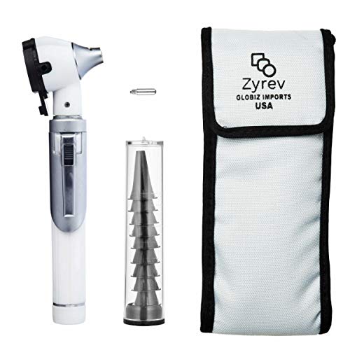 ZetaLife Otoscope - Ear Scope with Light, Ear Infection Detector, Pocket Size (White Color)