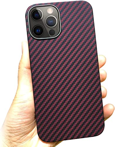Coque iPhone 13 Pro fibre d'aramide rouge idéale pour le quotidien urbain