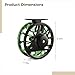 for Fly Anglers, Fly Reel with One-Way Bearing, Corrosion-Resistant, Smooth Lightweight Portable, Aluminum CNC Machined