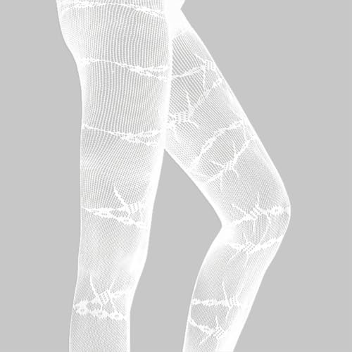 Image of Glow in the Dark Fishnet Stockings, High Waist Sexy Tights Party Stockings for Womens Girls