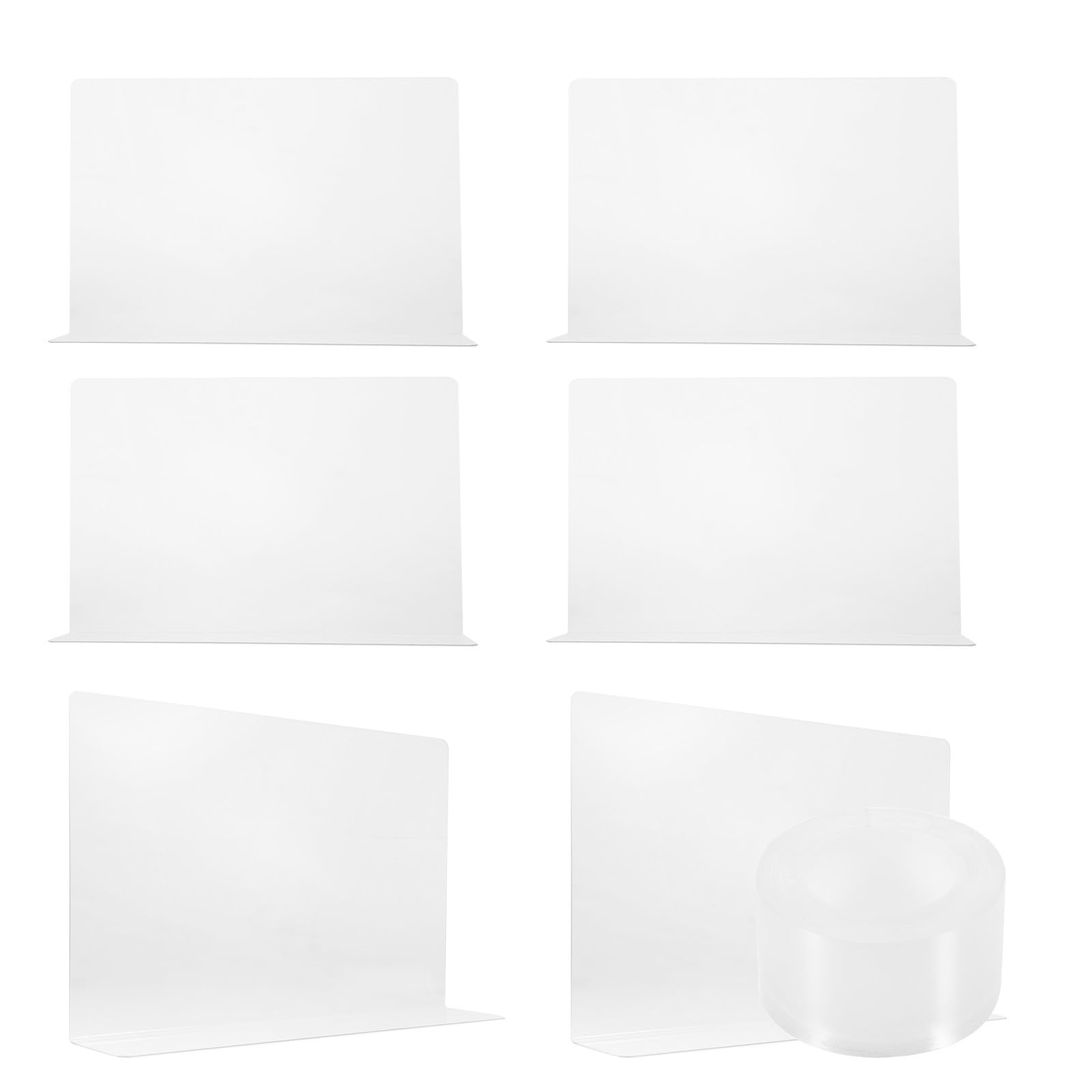 YARNOW Divisor de Estantes Transparente de PVC para Organizador de Armario Instalación Rápida y Alta Visibilidad, Adecuado para Estanterías y Otros Espacios Hogar