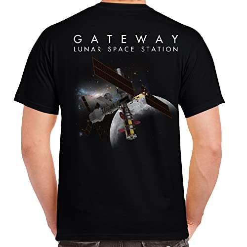 NASA Gateway Lunar Orbit Space Station Double Sided Adult Shirt3