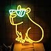 Cool Capybara Neon Sign Cute Animal with Glasses Yellow Green LED Signs for Wall Cartoon Neon Lights for Bedroom Capybara Neon Night Light for Children's Room Party Decor Birthday Gifts