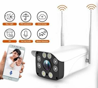 Image of TMY Outdoor CCTV Camera WiFi Bullet Wireless Security Camera, Full HD 1080p, IP66 with Night Vision, 2 Way Audio, Motion Detection Waterproof (TMY21)