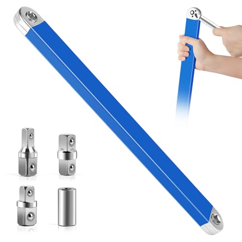 MXTIMWAN Llaves de Extensión de Impacto, Llave de Trinquete de Extensión, Llave de Carraca Desplazada Preparada, Llave de Alcance Estrecho Multifuncional