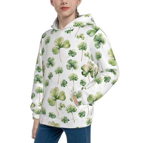 St Patrick's Day3 Kid Hoodies Boys Sweatshirts Girls Pullover with Pocket2