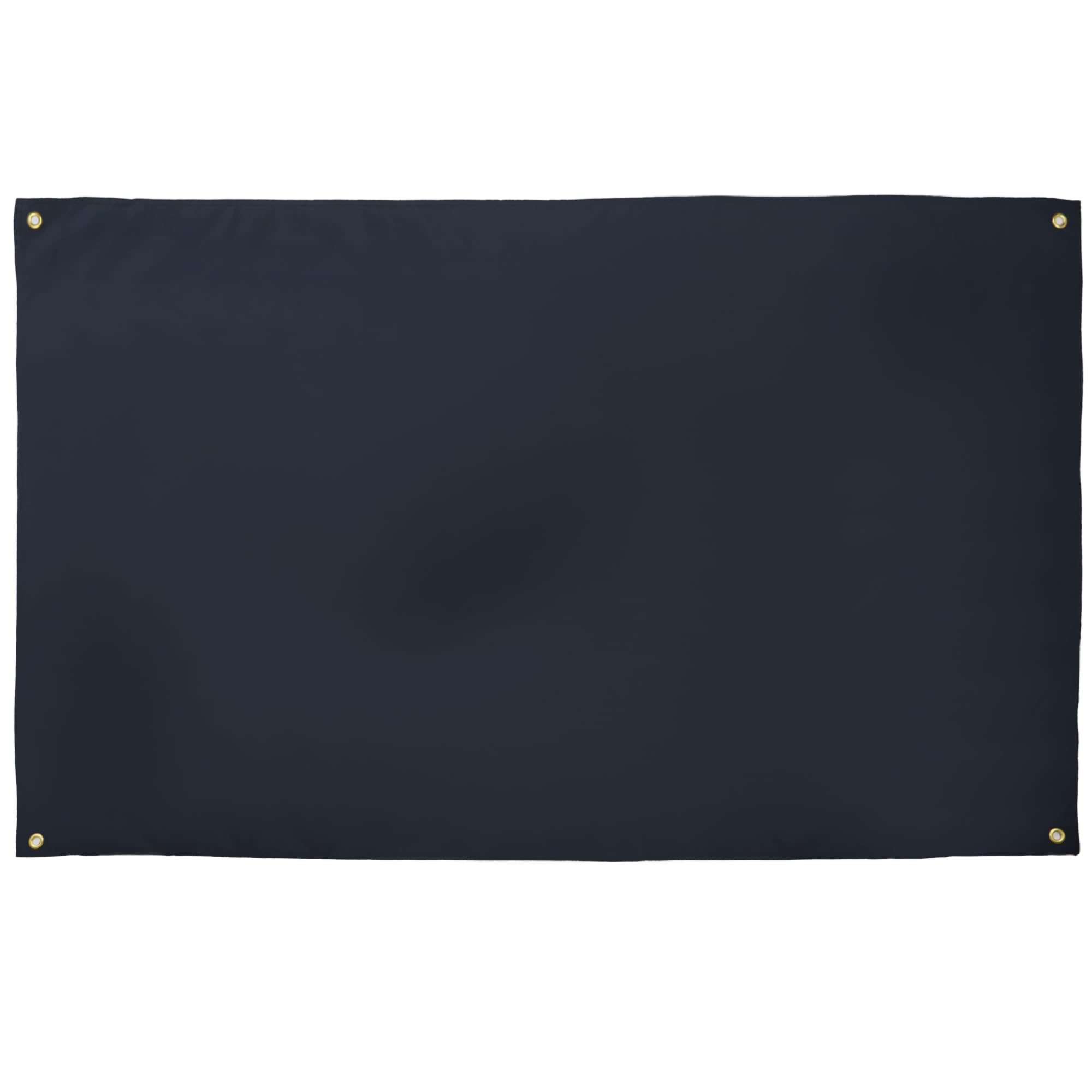 AZ FLAG Plain Black Flag 150x90 cm Light Polyester 4 Grommets