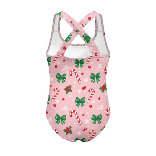 Image of Girls One Piece Swimsuits Quick Dry Beach Bathing Suit Crossback Swimwear 5-14 Years