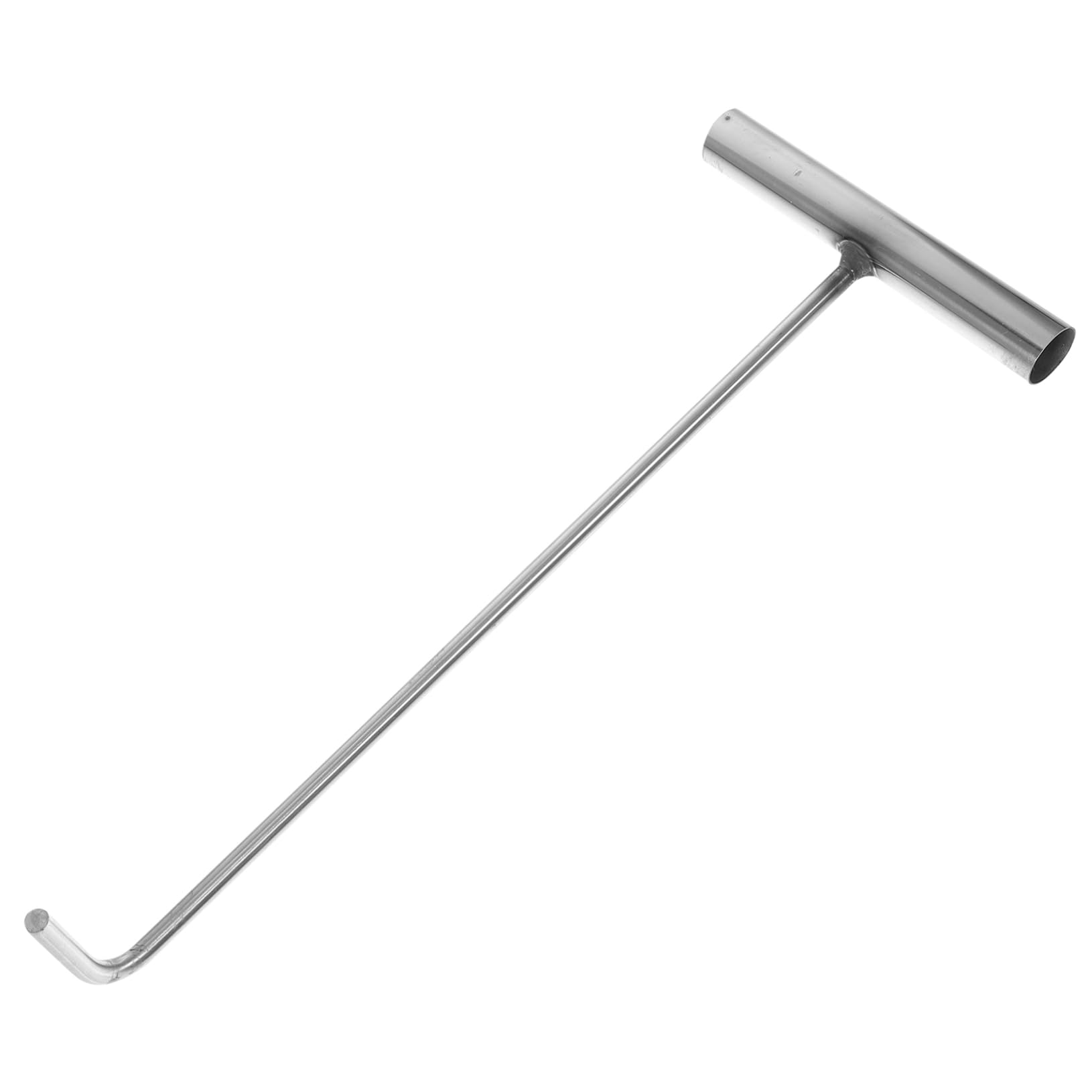 MUSISALY Stainless Steel Manhole Cover Lifter Heavy Duty T-Shaped Lifting Hook for Manhole Lid Drain Pull Tool
