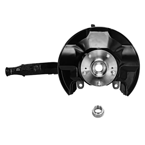 Image of Detroit Axle - Front Left Steering Knuckle for 2008-2012 Honda Accord, 2009-2014 TSX, Driver Side Steering Knuckle & Wheel Bearing Hub Replacement