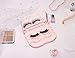 False Eyelash Case Lash Case Organizer Lash Container Box Empty Cosmetic Case Magnetic Eyelashes Storage Box with Mirror , Eyelashes Packaging Travel Storage Box Eyelash Bag(Light Pink)