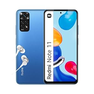Xiaomi Redmi Note 11 – Smartphone 4+64GB, Écran 6.43” 90Hz FHD+ Amoled Dotdisplay, Snapdragon 680, Quadruple caméra IA 50MP, 5000mAh, Bleu Crépuscule avec Alexa mains-libres