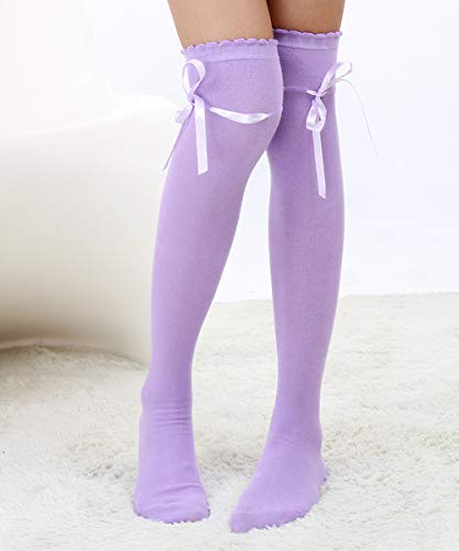 Image of Women's Thigh High Socks Lolita Gothic Over Knee Stocking Lace Up Thigh Stockings for Girls PTK12N