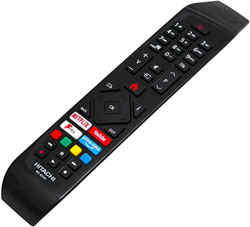 Original RC43141P TV Remote Control Compatible with Hitachi RC43141 RC 43141 RC 43141P 55HK6200U 65HL7200U 32HE2200U 32HEV220U 43HK6100UA 43HK6200U Smart 4K LED - Image 3