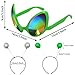 Goenb 2 Pairs Alien Headband and Glasses, Alien Antenna Headband for Adult Women Space Theme Costume for Halloween Dress Up