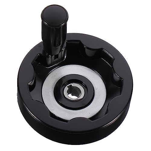 BELLIFFY 1pc Machine Tool Handwheel Machine Handwheel Hand Crank Milling Hand Wheel Wheels for Table Hand Wheels Hand Wheel for Lathe Milling Machine Milling Hand Wheel Bakelite Black