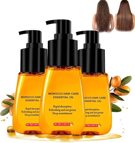 Sérum capilar antifrizz, sérum antifrizz para cabello seco, rizado y dañado, cuidado capilar Morocco Silk Bright