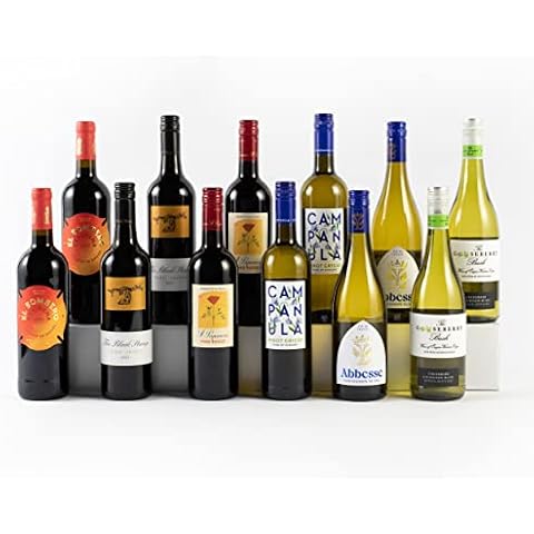 Laithwaites Customer Favourites Red and White Wine Selection - Case of 12 Mixed Bottles (75cl) - Black Stump Durif Shiraz, Campanula Pinot Grigio, Abbesse Sauvignon Blanc & More Cover