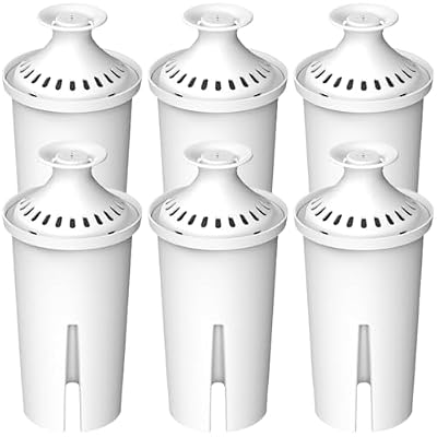Max Strength Pro Water Filter Replacement for Brita® Pitchers & Dispensers, Classic OB03, Mavea® 107007, 35557 & More, NSF Certified Water Pitcher Filter, 1 Year Supply, Fits Brita & Mavea, 6 Count