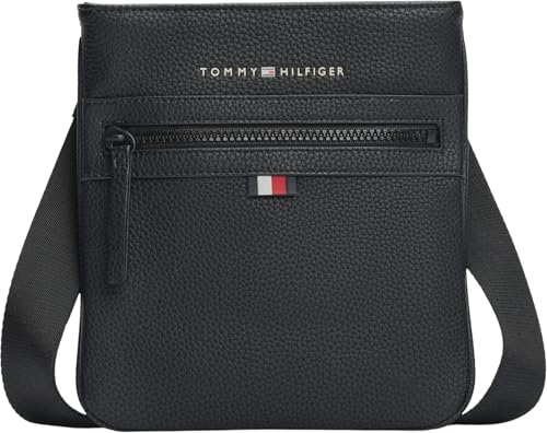 Tommy Hilfiger Sac à Bandoulière Homme Essential PU Mini Crossover Petit, Noir (Black), Taille Unique