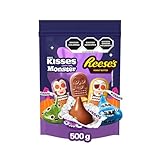 HERSHEY'S - Kisses Monster y Skeleton Reeses Chocolate con Leche 1 Bolsa de 500 g, Relleno Especial, Chocolate Especial,...