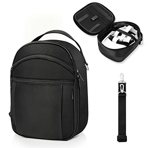 Artificial Leather Oculus Quest 2 Hard Carrying Case, Dustproof, Waterproof and Shockproof VR Glasses Storage Box with Shoulder Strap, Which can Store VR Headsets, Handles, Batteries and Elite Straps