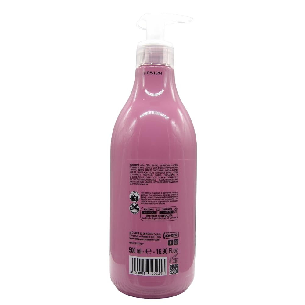 Balsamo LISCI PERFETTI, Balsamo Lisciante, Per Capelli Crespi e Indisciplinati. Con Olio Di Camelia e Advanced Liss Complex, Con Acido Ialuronico 500ml (6 Flaconi)