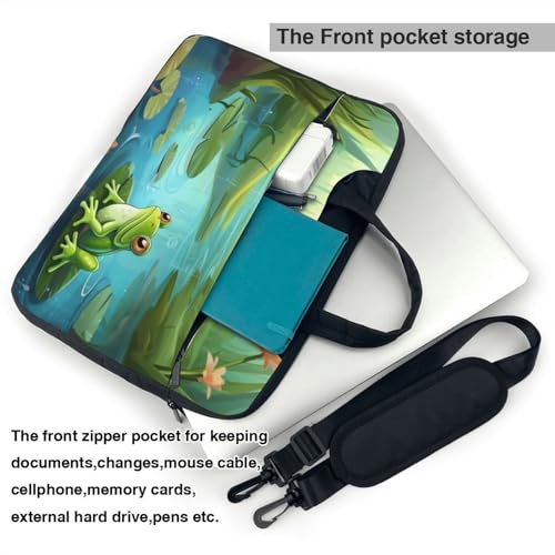 Bolso para Laptop Frog in Pond Unisex miniatura 4