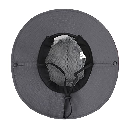 Image of Womens Summer Sun Hat Beach Hat Wide Brim Outdoor UV Protection Hat Foldable Cool Mesh Ponytail Bucket Hat