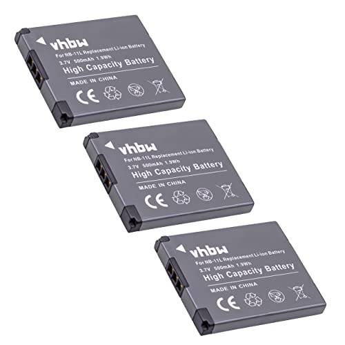 3 x batteria sostitutiva per la Sua fotocamera Canon Ixus 185, 190