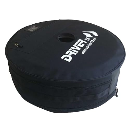 Driver13 ® Sac à Pneu pour Moto - Transport Avant ou Arrière, Roue et Jante - Noir