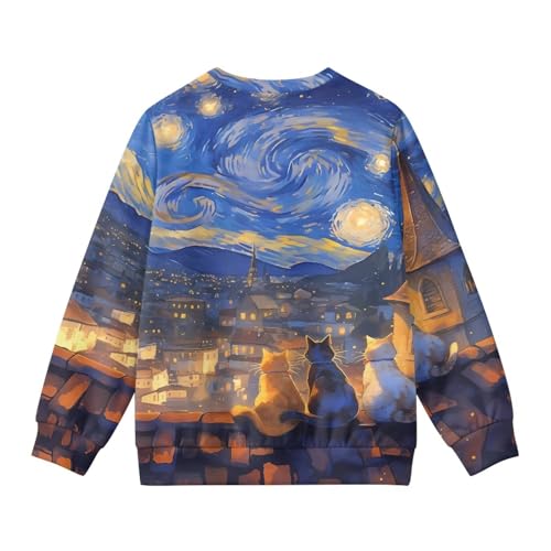 Image of Girls Cardigans Sweater Long Sleeve Crew Neck Button Down Sweaters School Outerwear for Kids Fall Winter Tops