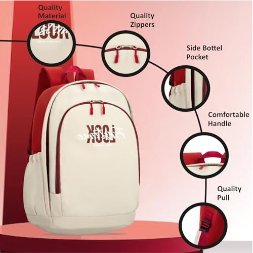 Image of Tinytot 30 Litre Japanese Korean Style School Bag Water-Resistant Laptop & Travel Backpack - Unisex Large 18 Inches Multipurpose Student Backpack for Boys & Girls, Men & Women