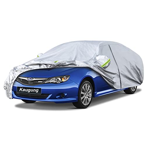 Image of Kaugung 6 Layers Car Cover Custom Fit Subaru Impreza Sedan from 2005 to 2025, Waterproof All Weather Resistant Outdoor Indoor Sun Rain Dust Snow Protection.(USA Warehouse,Within 3-7 Days)