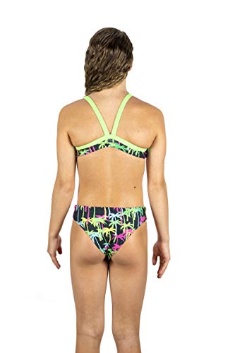 Sunkini Juvenil Nixie Swim - Palms Tamanho:14A;Cor:Preto;Gênero:Feminino